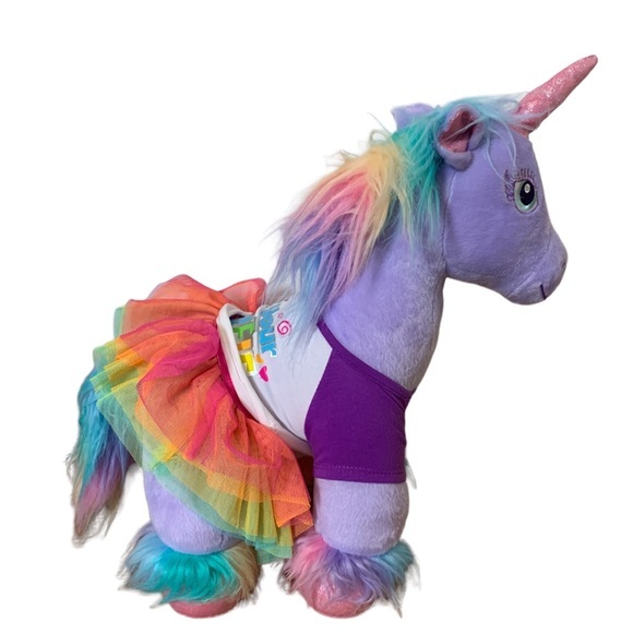 BUILD A BEAR BAB Rainbow Unicorn‎ stuffed animal plushy Large whimsical f… - Picture 1 of 6